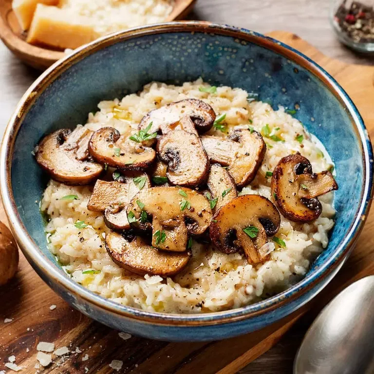 Risoto de cogumelos