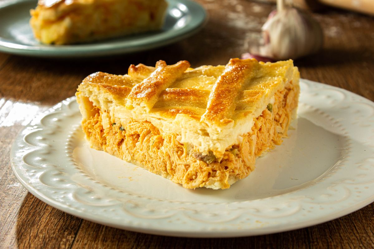 Torta de frango cremosa